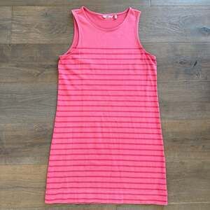 Vineyard Vines Women's M Striped Cotton High-Neck Sleeveless Dress